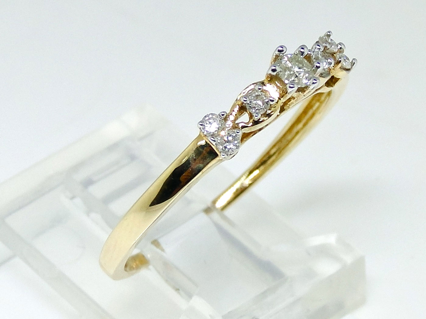 10k Yellow Gold Round Cut Engagement Bridal Solitaire Band Diamond Ring ...