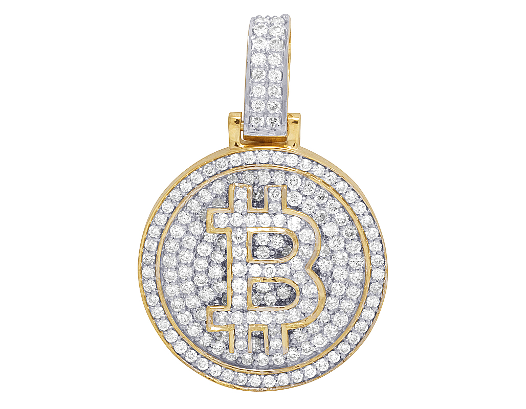 bitcoin diamond pendant