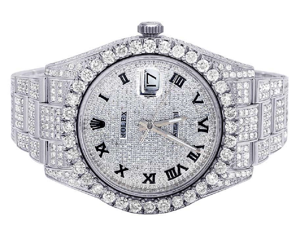 rolex full diamond watch price