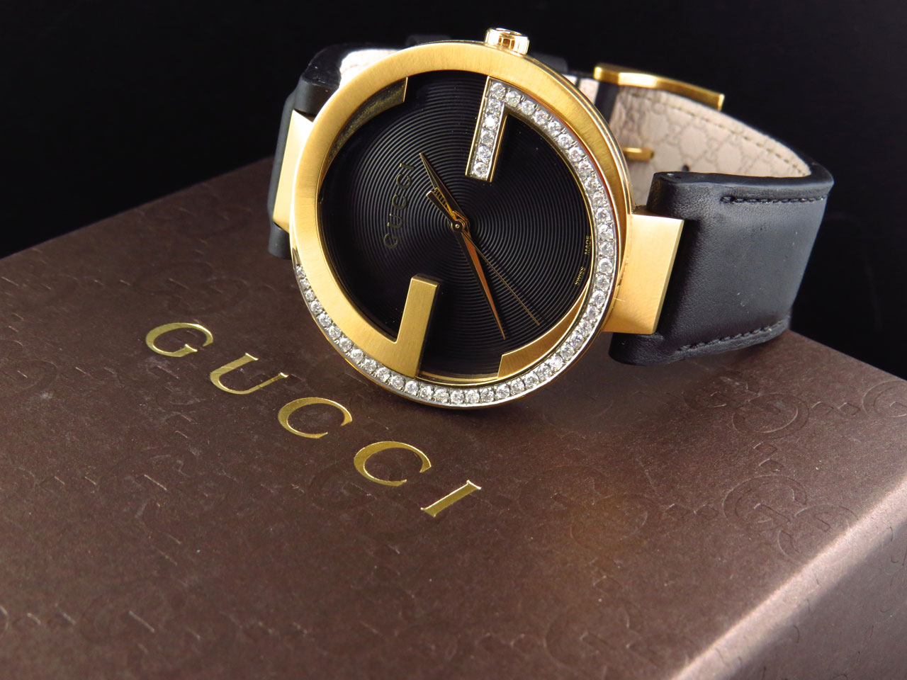Mens Gucci Latin GRAMMY® 42 MM XL Interlocking Diamond Watch YA133212 1 ...