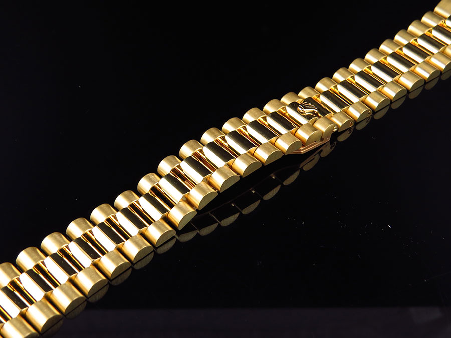 Herren President Watch Band Für Rolex Day Date In 18k Gelbgold 20 Mm 66 Gramm Ebay 0154