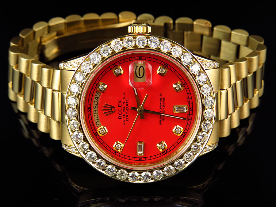 red face presidential rolex