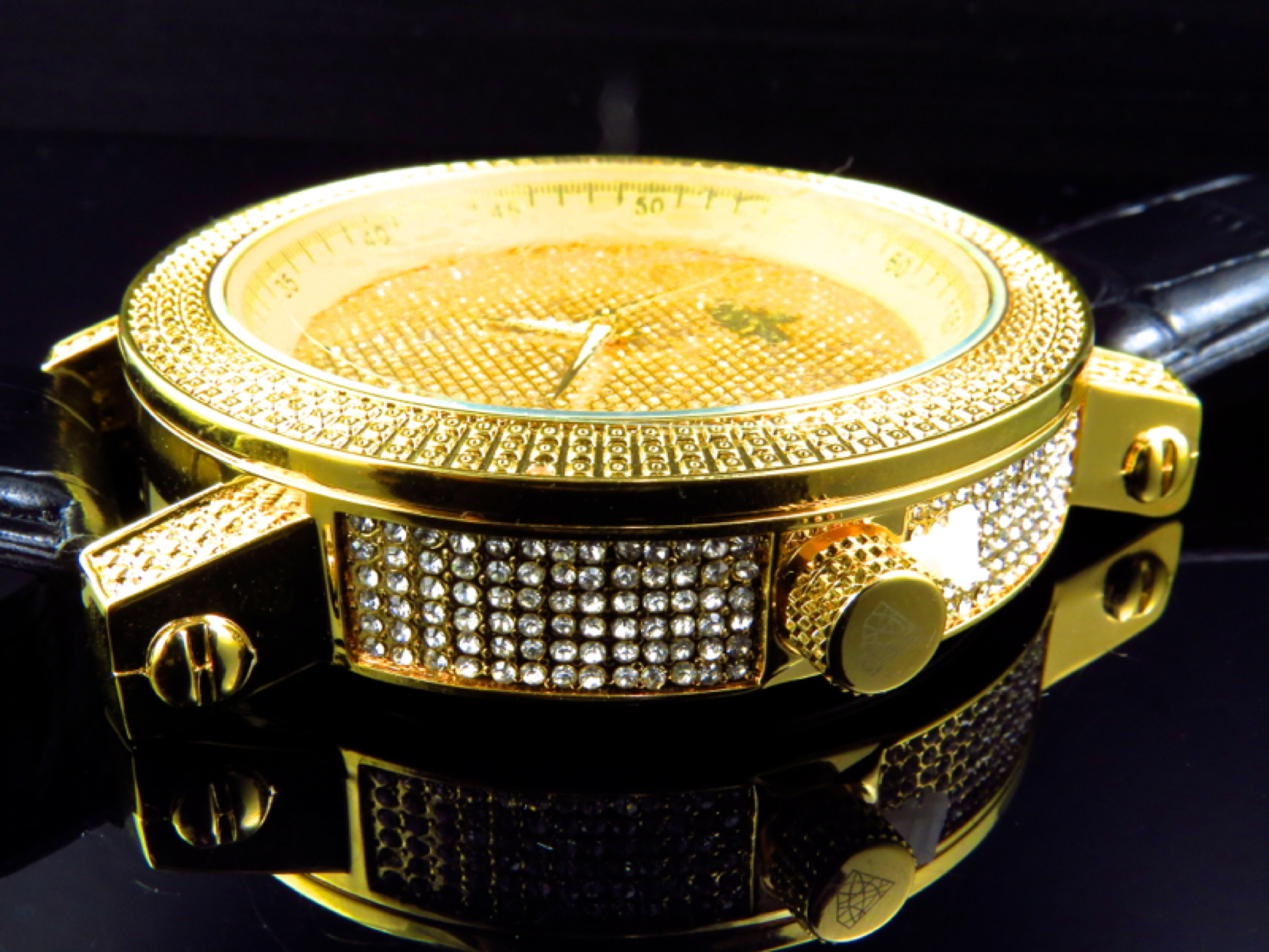 diamond maxx diamond bezel watch