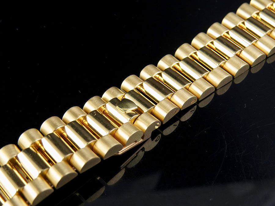 Mens President Watch Band for Rolex Day-Date in 14K Yellow Gold 20 MM ...