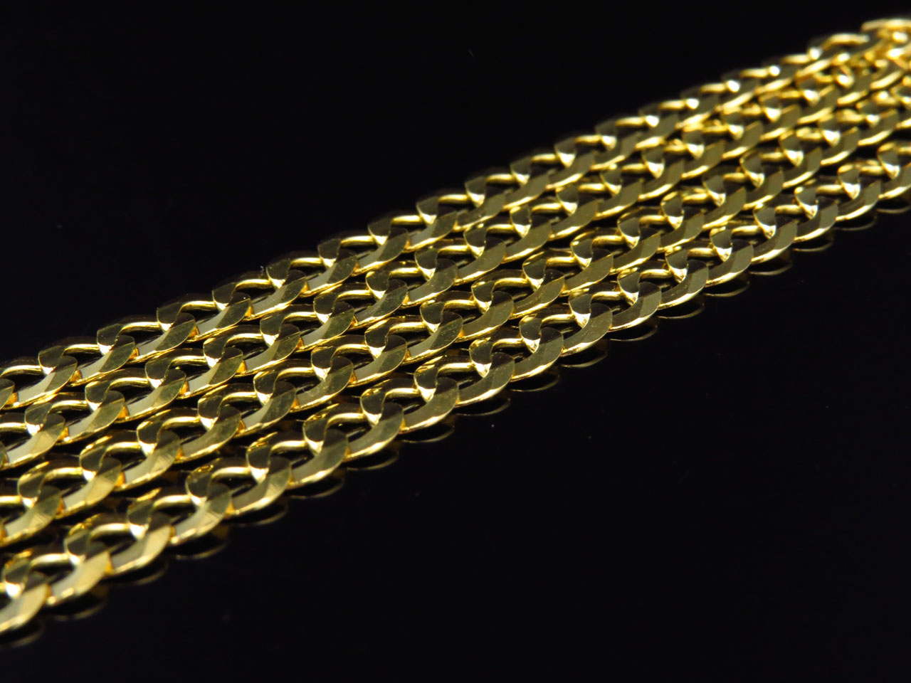 Mens Solid 10K Yellow Gold 4.5 MM Cuban Curb Link Chain Necklace 18-28